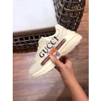 구찌 라이톤 남녀공용 신발 운동화 스니커즈