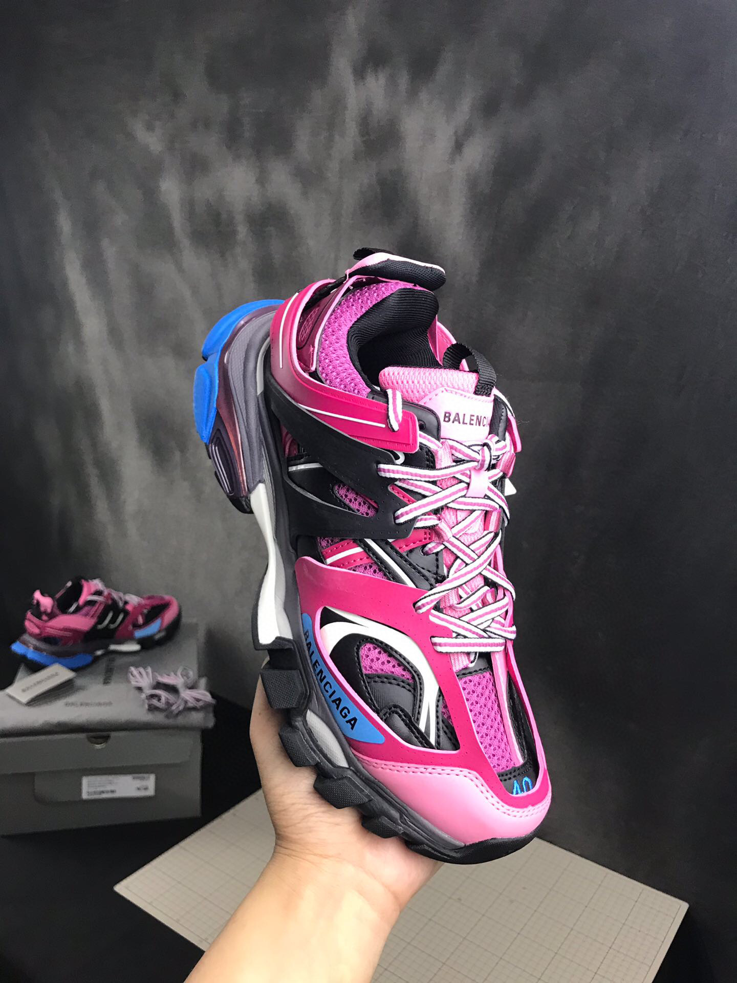 발렌시아가 트랙 남녀공용 신발 운동화 스니커즈