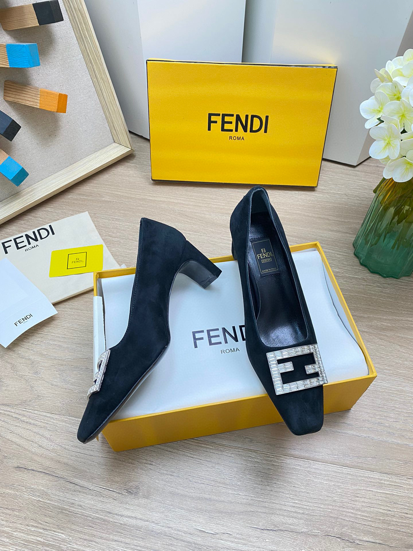 펜디  여자 구두.힐 6cm