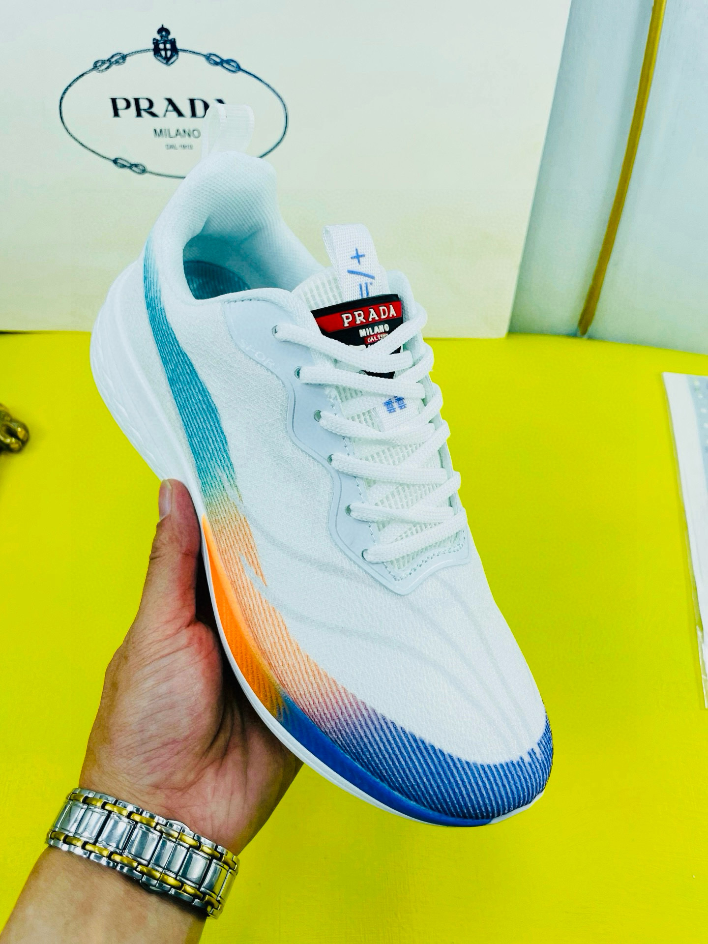 프라다 남자 스니커즈 신발 운동화