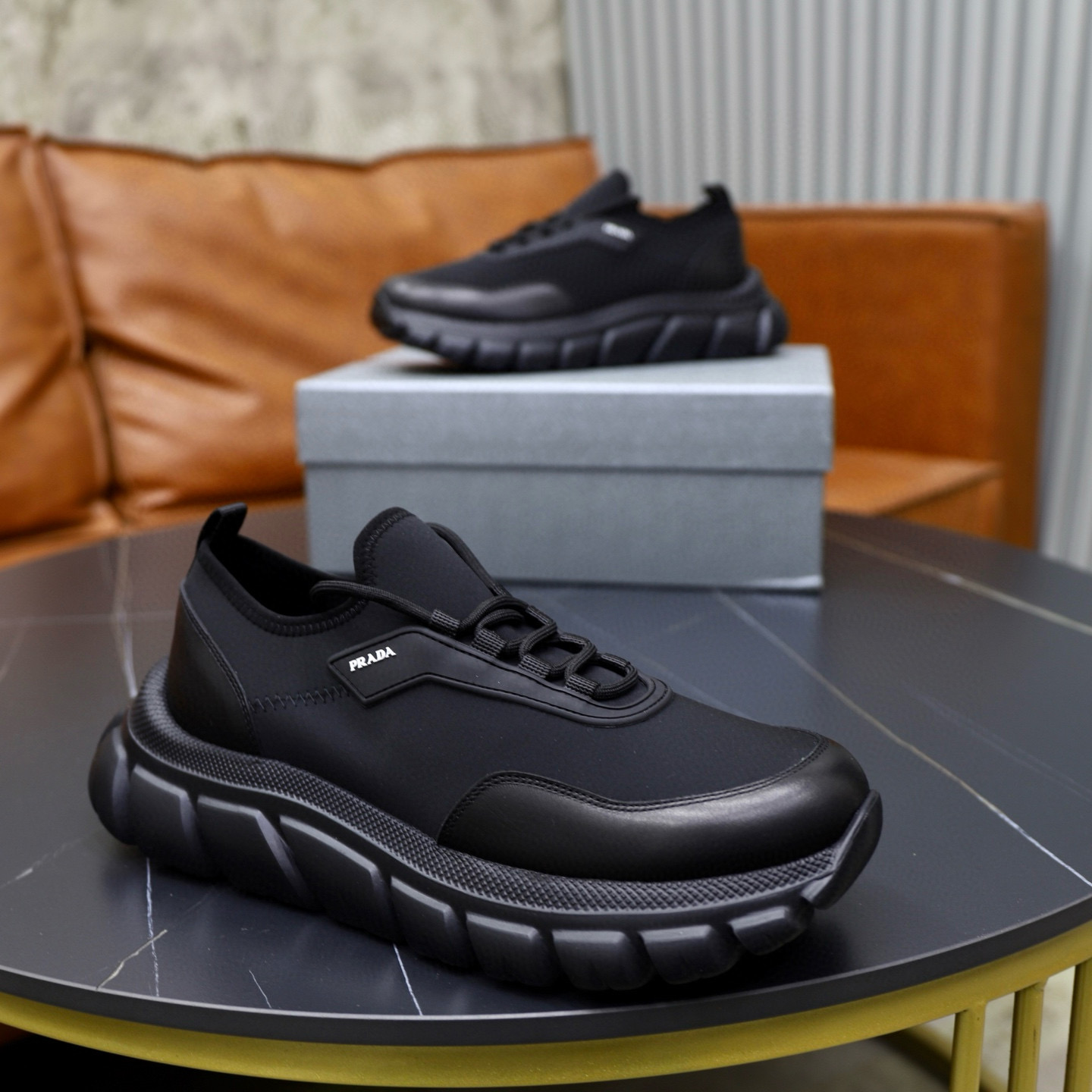 프라다 남자 스니커즈 신발 운동화