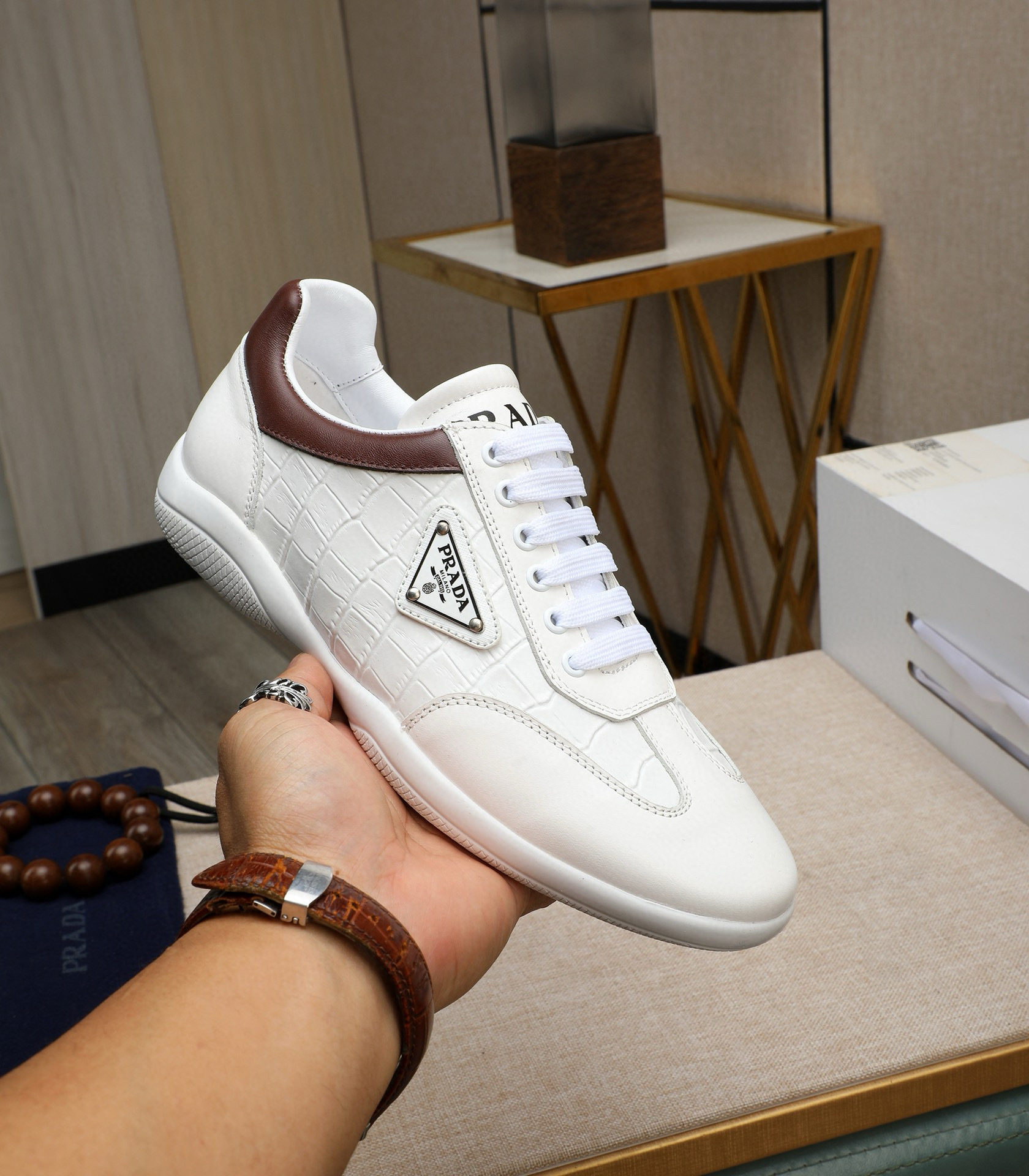 프라다 남자 스니커즈 신발 운동화