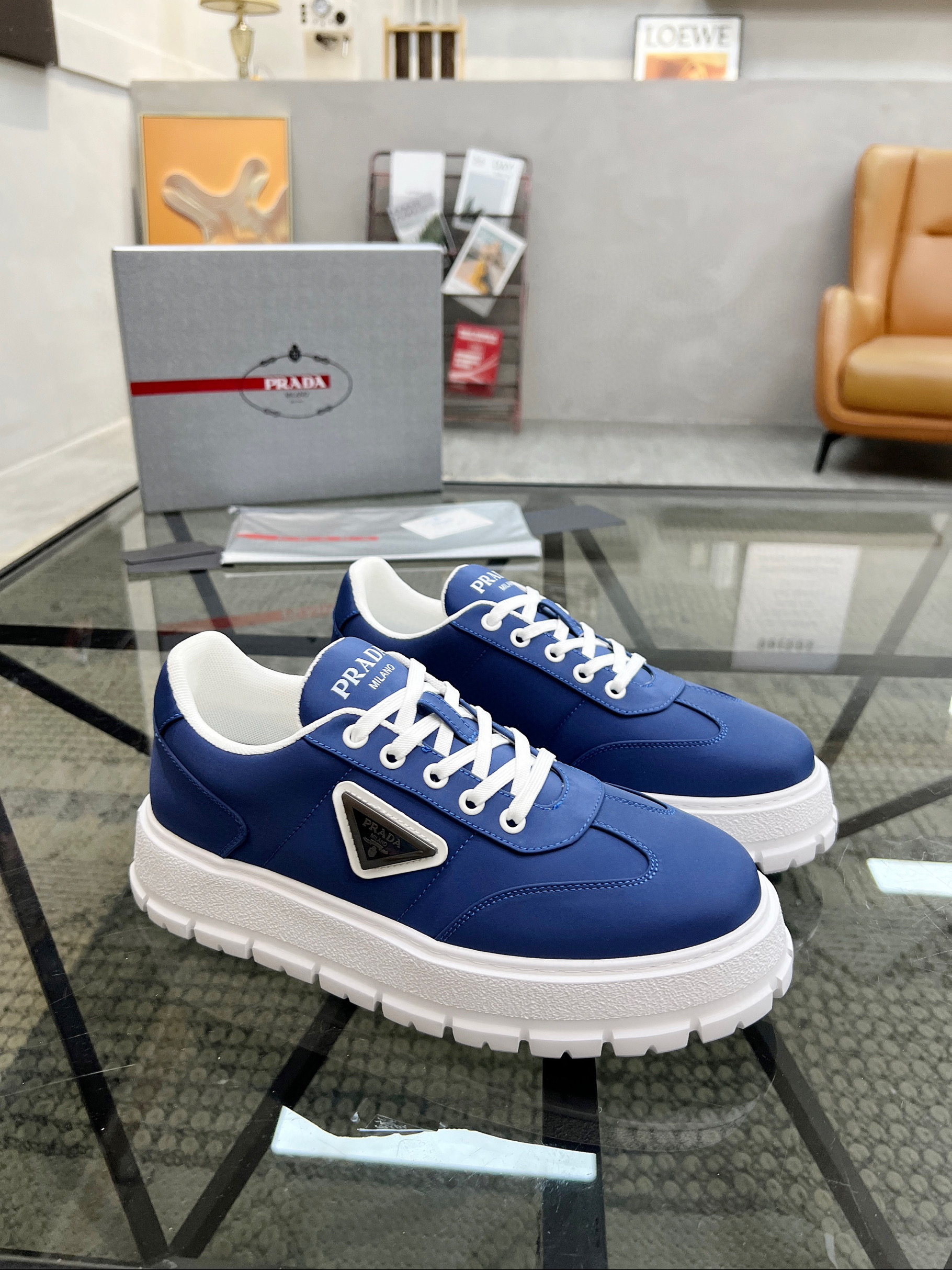 프라다 남자 스니커즈 신발 운동화