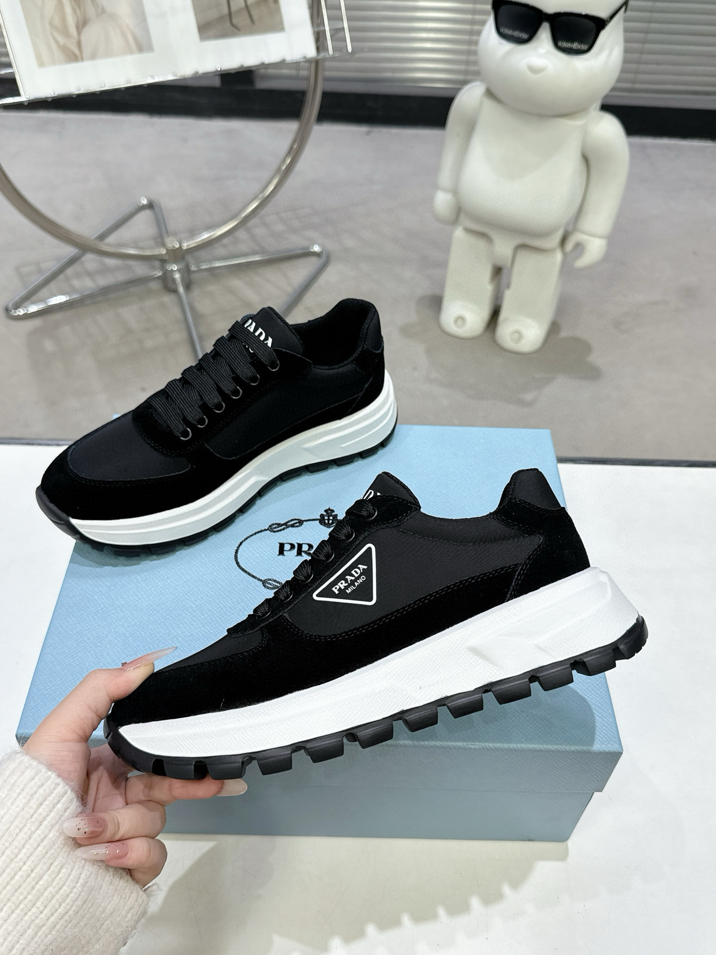프라다 여자 스니커즈 신발 운동화
