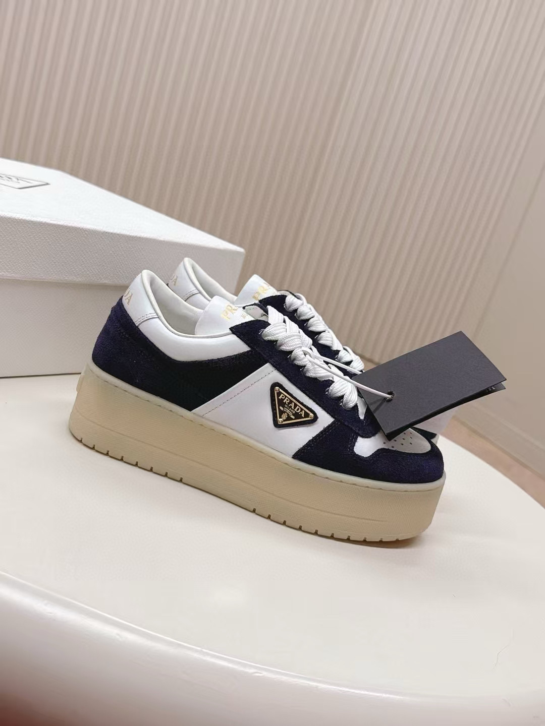 프라다 5cm 여자 스니커즈 신발 운동화