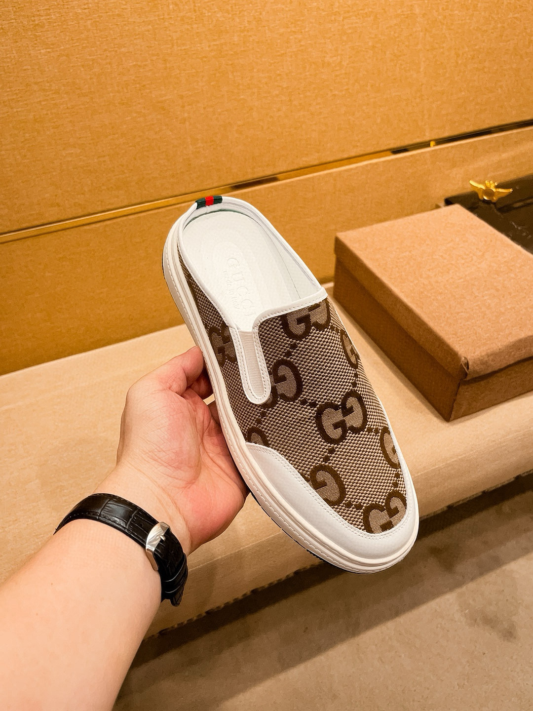 구찌 남자 슬리퍼