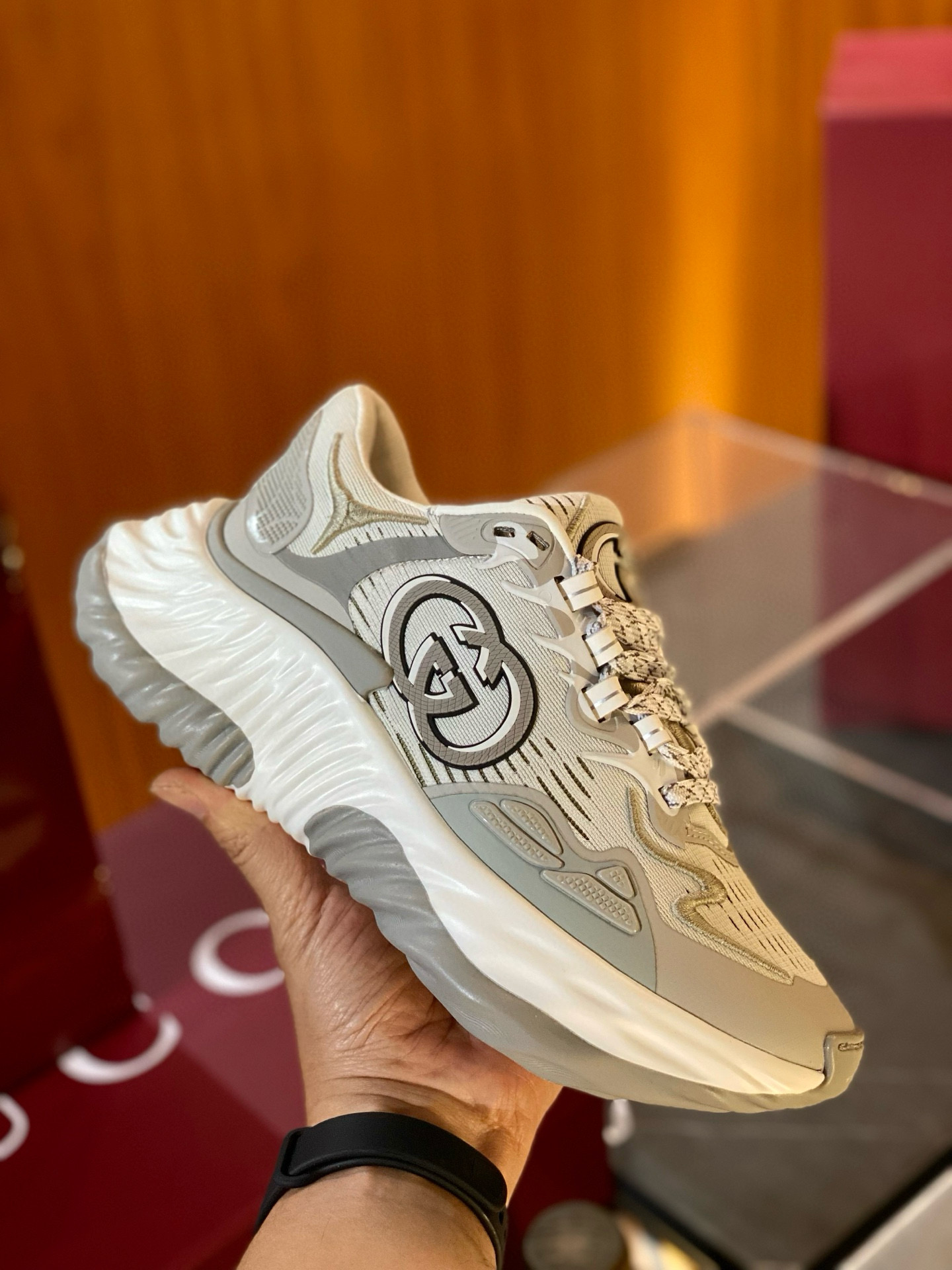 구찌 리플 남녀공용 커플 신발 운동화 스니커즈