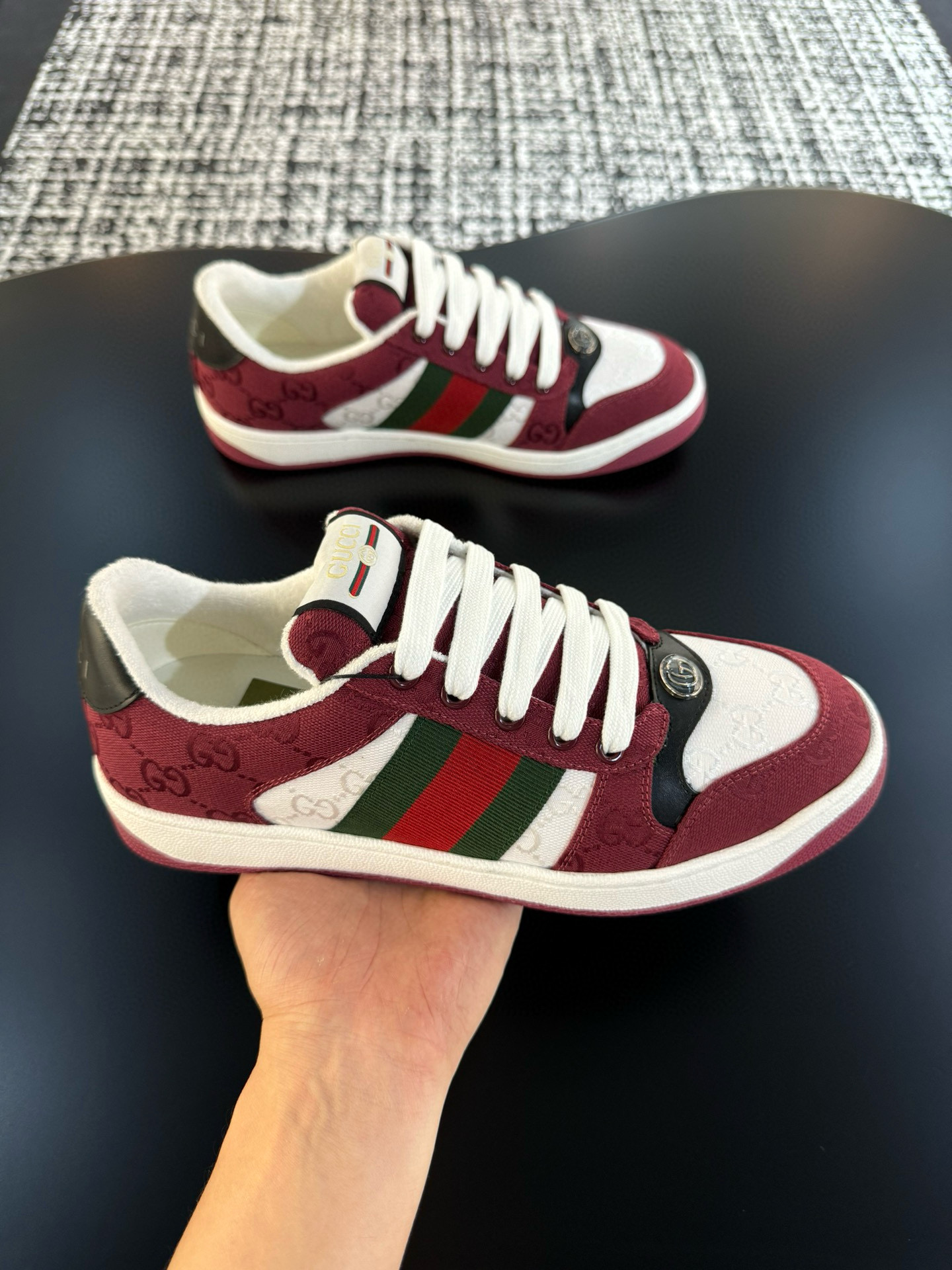 구찌 스크러너 남녀공용 신발 운동화 스니커즈