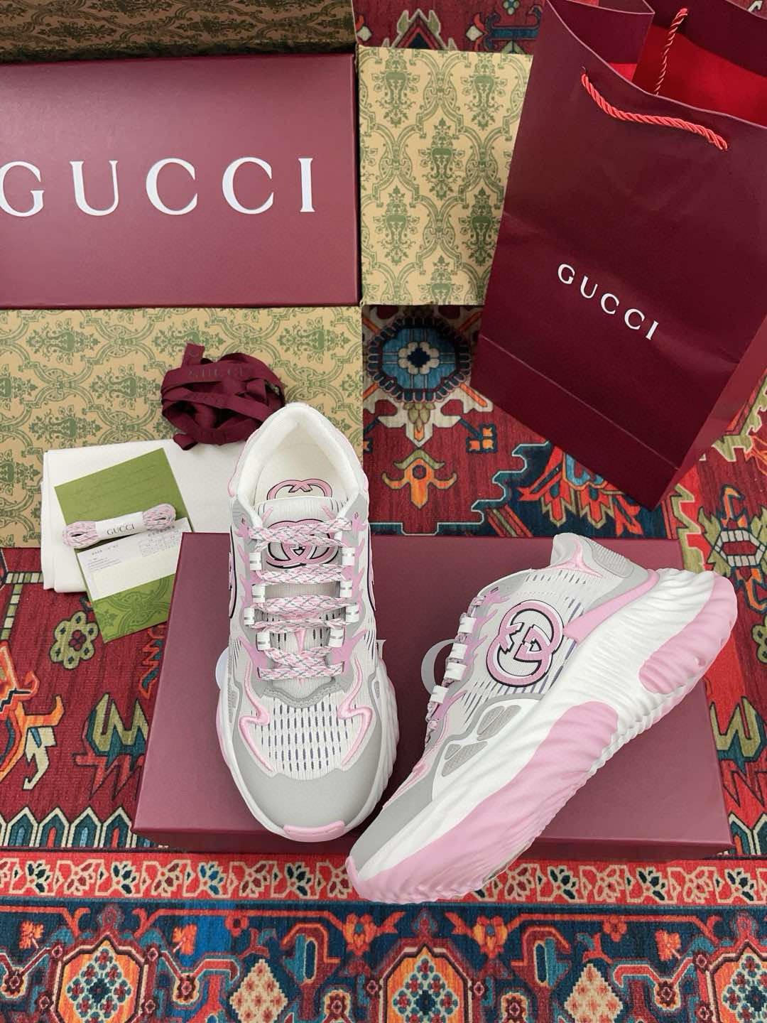 구찌 라이톤 여자 신발 운동화 스니커즈