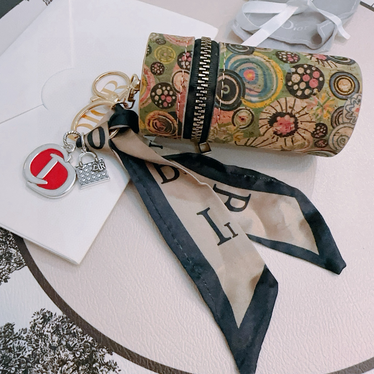 디올 열쇠고리 키링