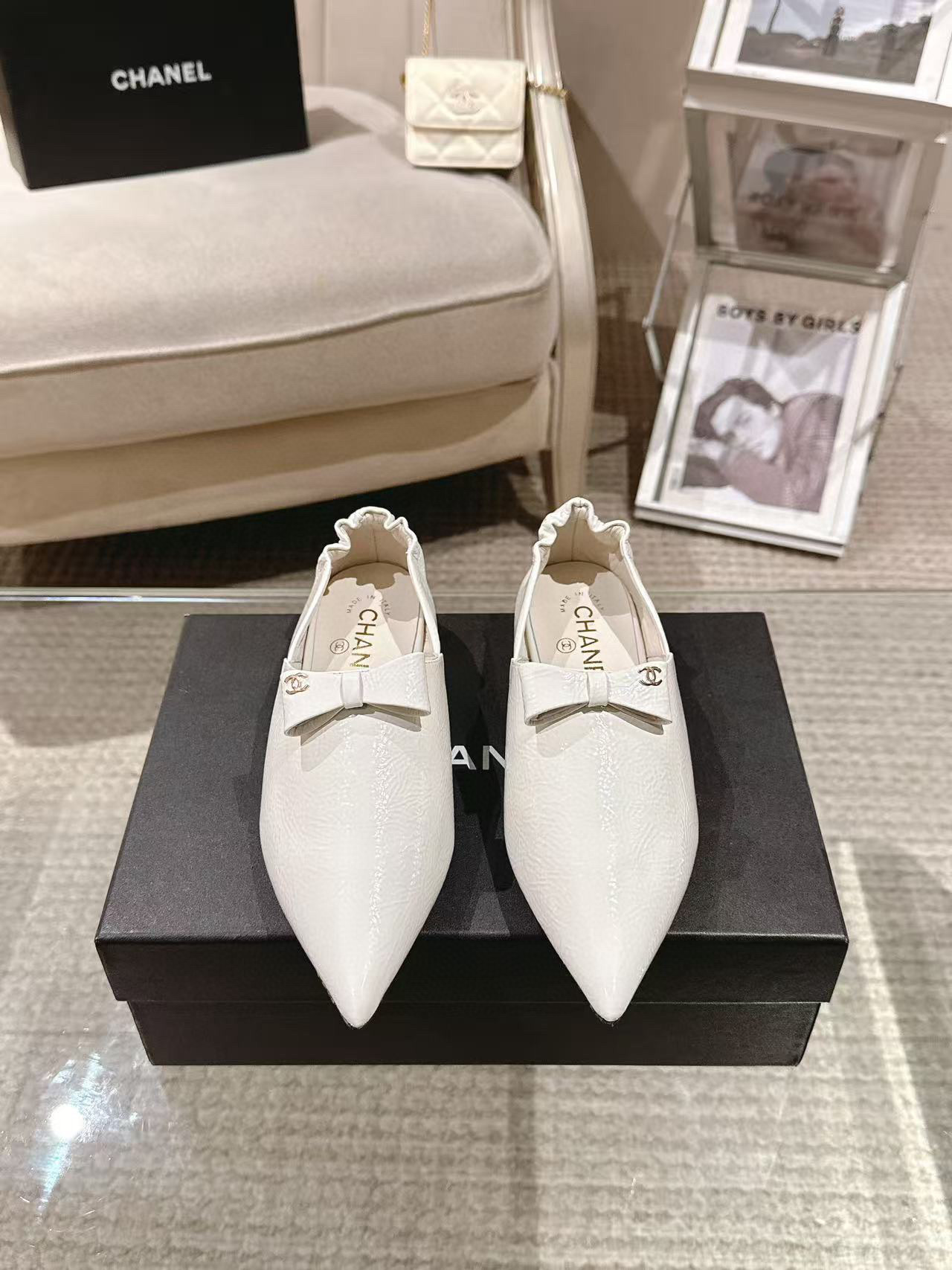 샤넬 여자 2.5cm 슬리퍼