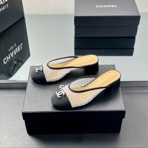 샤넬 4cm 여자 슬리퍼