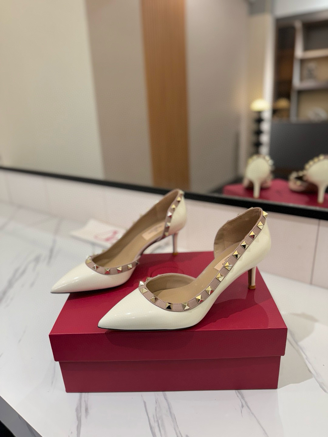 발렌티노 6.5cm 여자 신발 구두