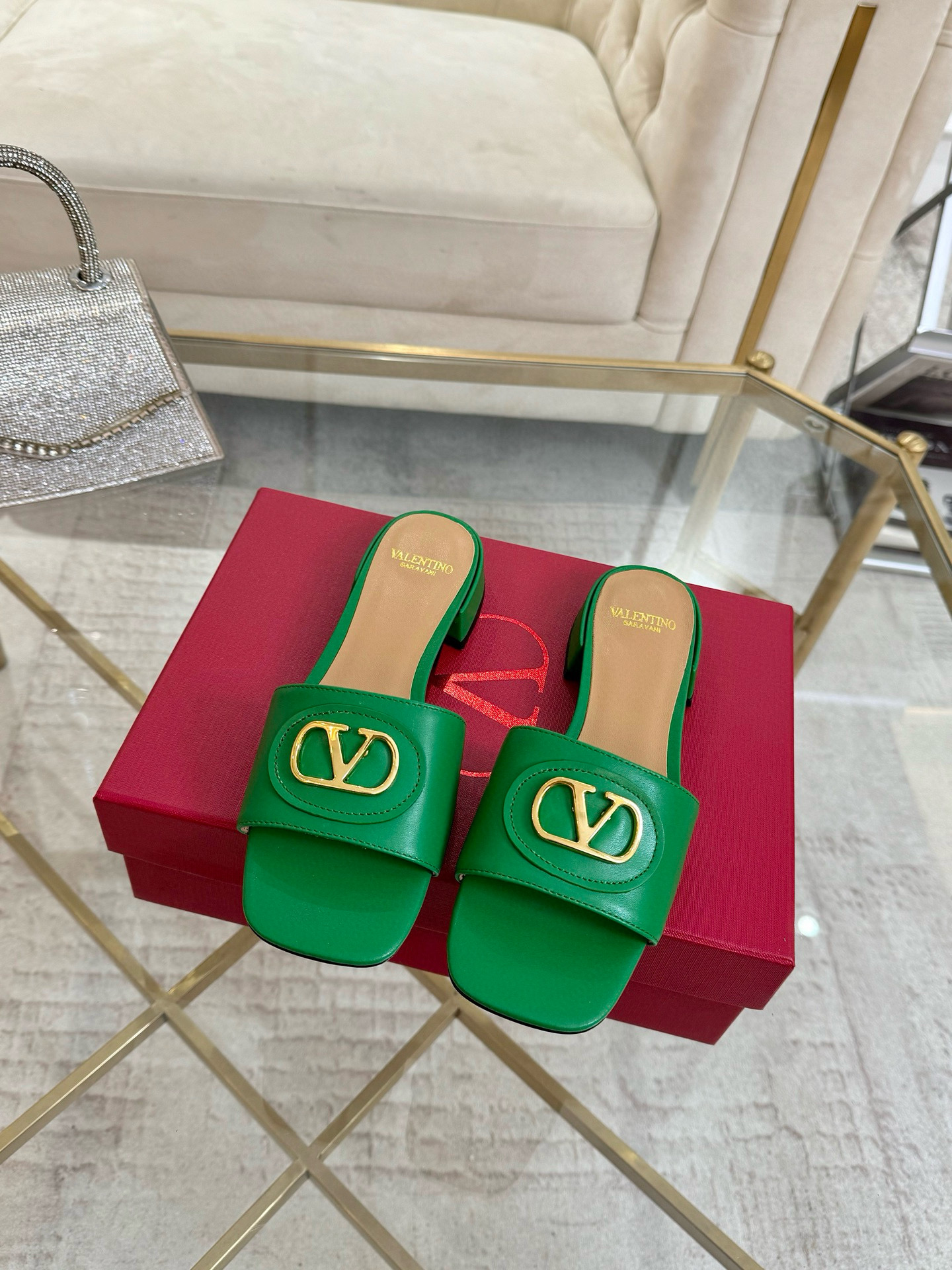 발렌티노 3cm 여자 슬리퍼