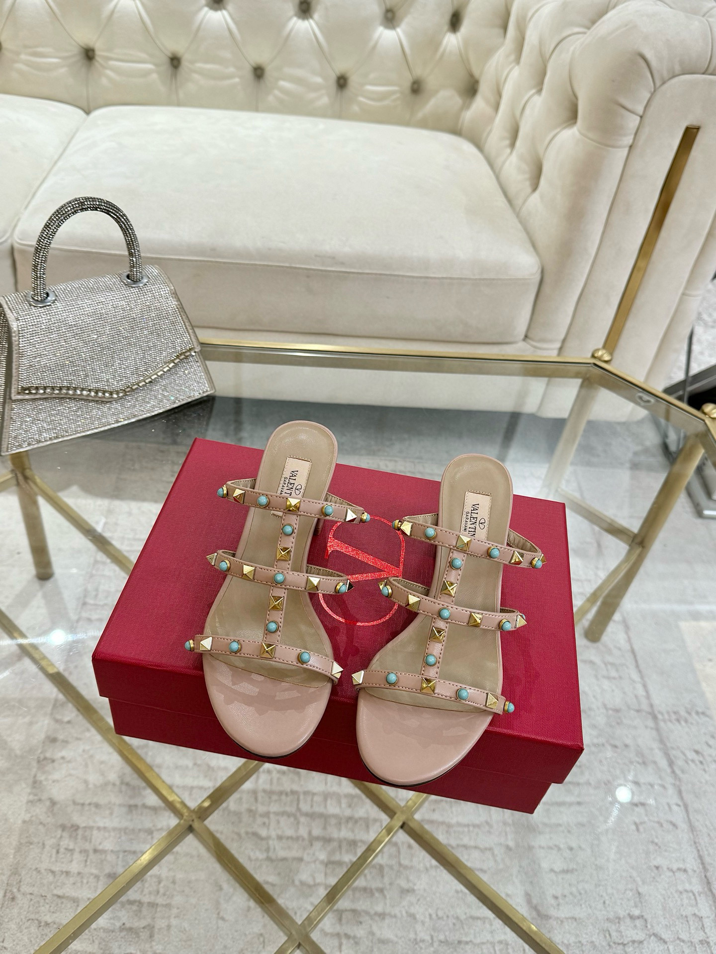 발렌티노 여자 슬리퍼