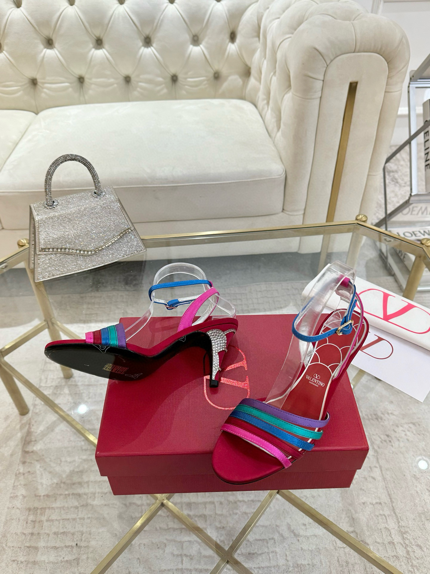 발렌티노 8cm 여자 샌들