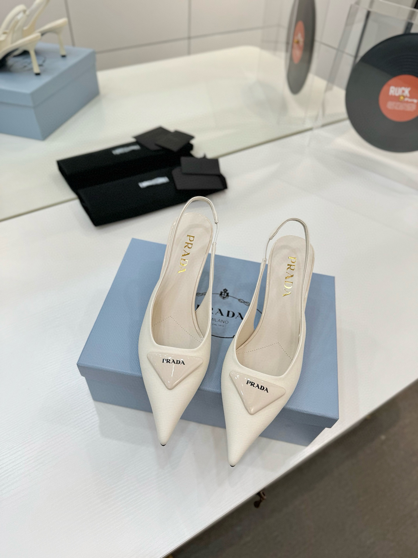 프라다 7.5cm 여자 신발 구두