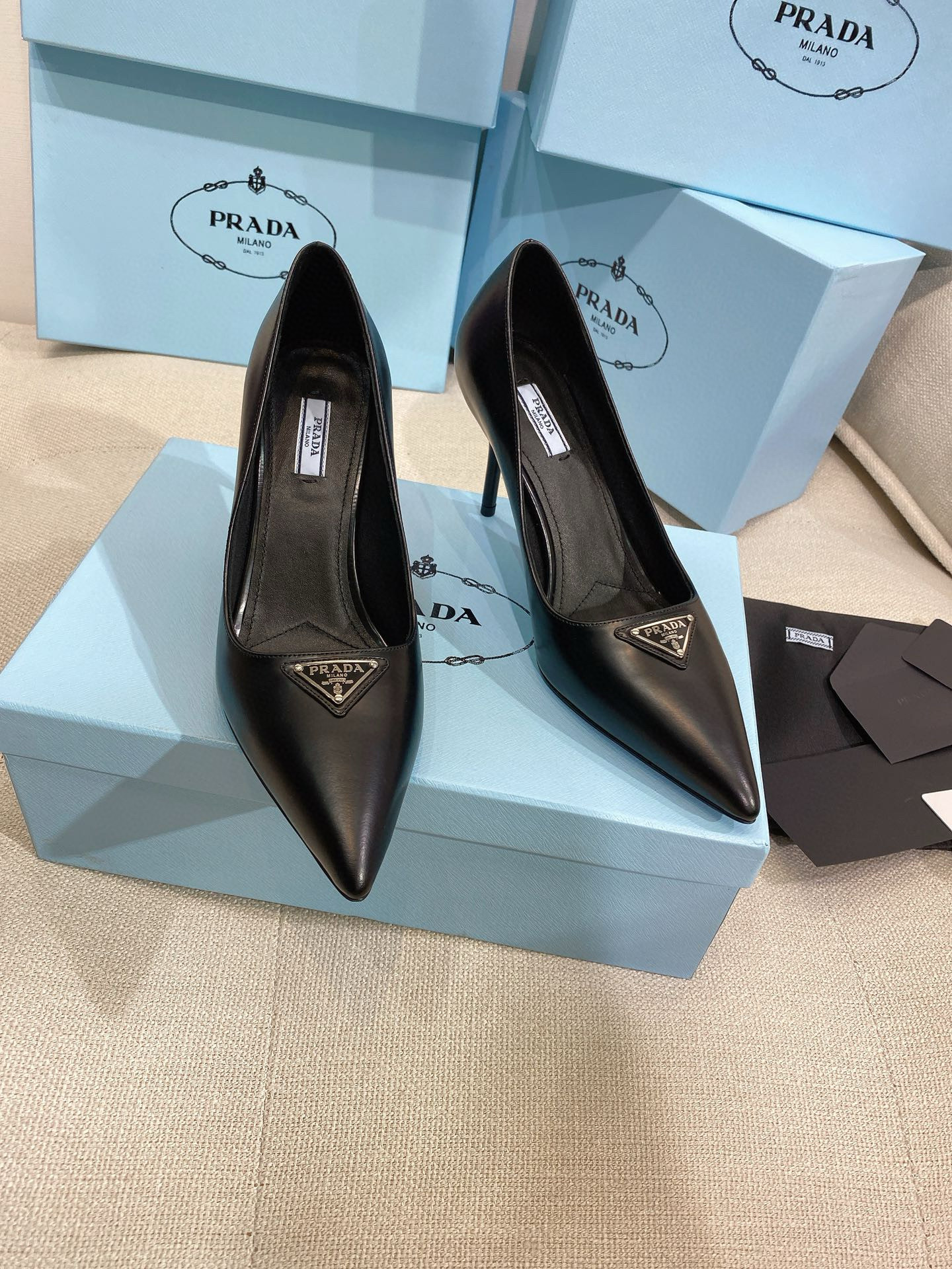 프라다 9~10cm 여자 신발 구두