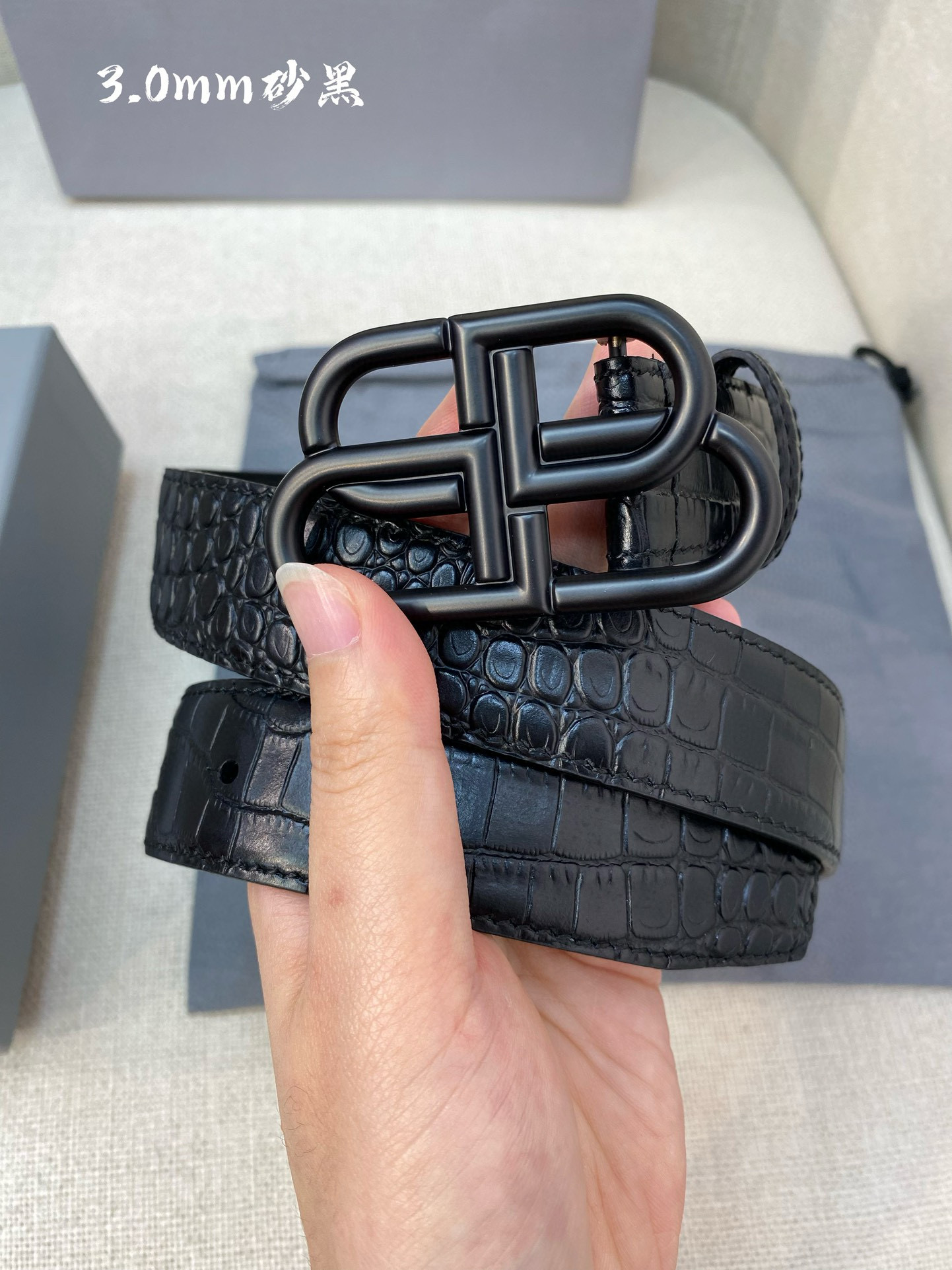 발렌시아가 남자 벨트