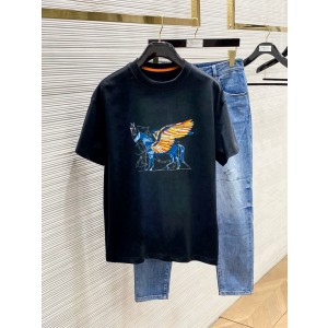 에르메스 2컬러 남자 반팔티