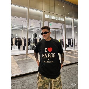 발렌시아가 남녀공용 반팔티