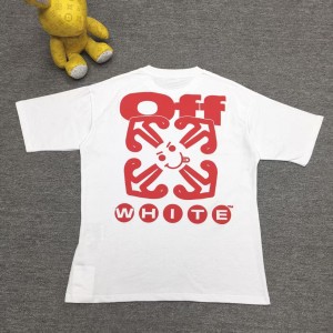 오프화이트 남녀공용 반팔티