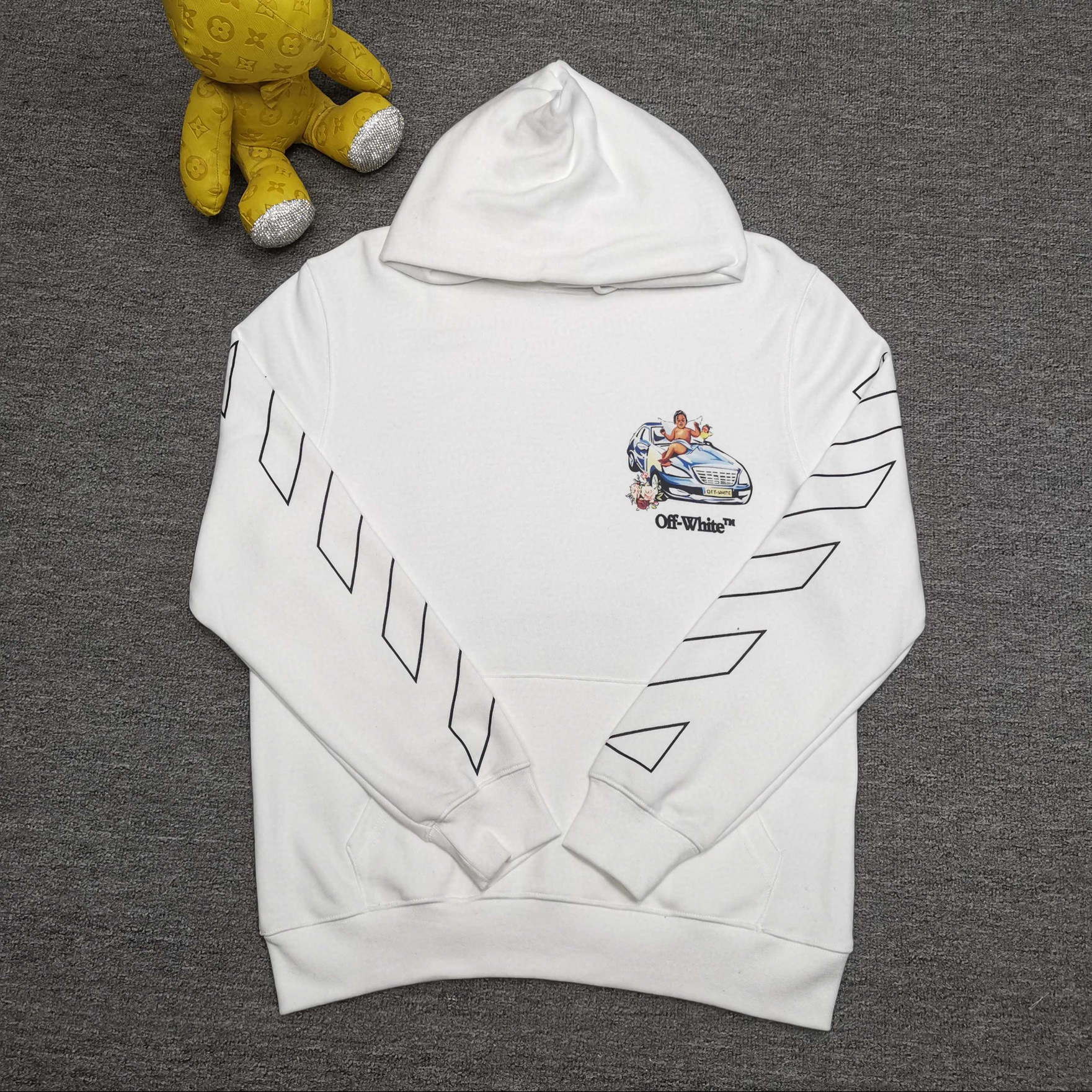 오프화이트 남녀공용 후드티 맨투맨