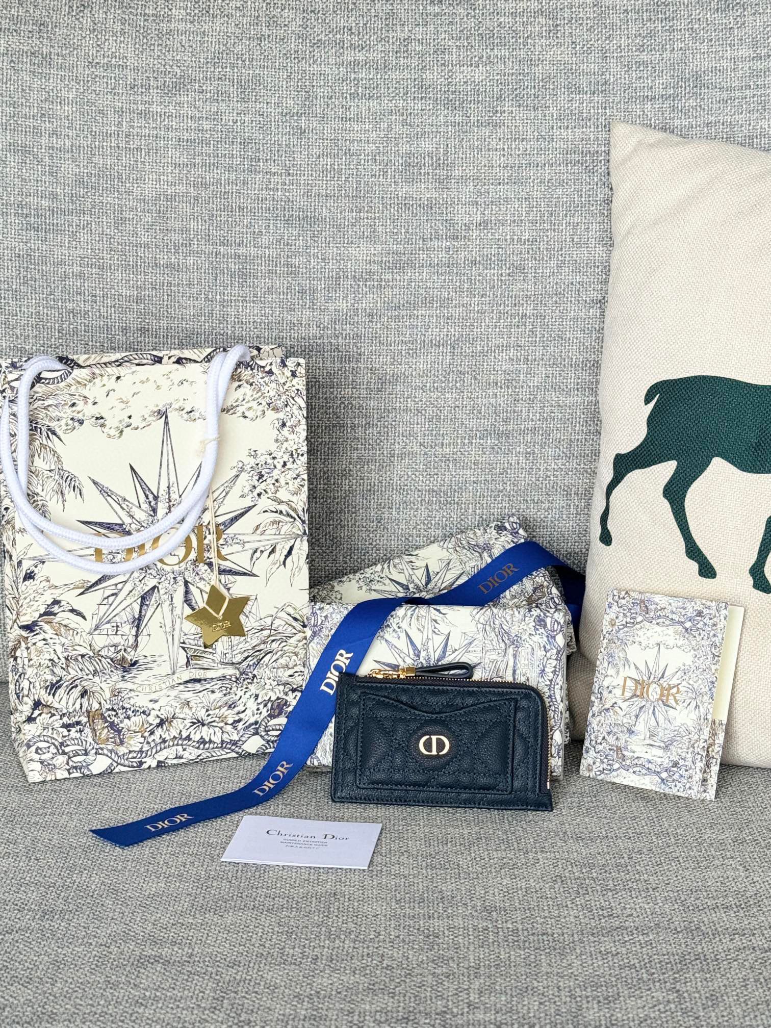 디올 S5131 여자 카드지갑 머니클립