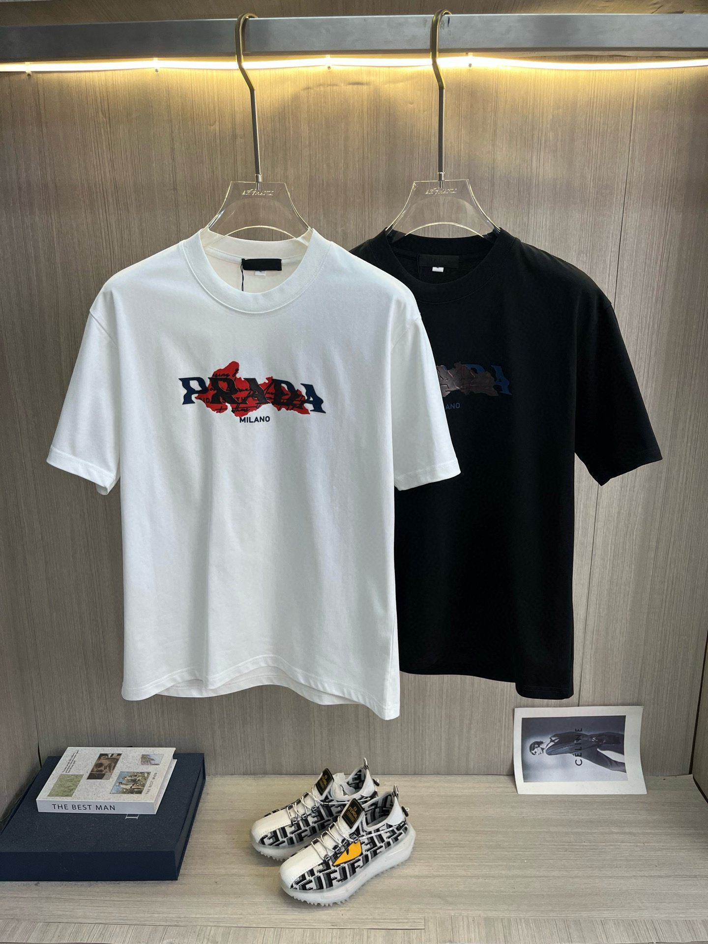 프라다 남자 반팔티 2컬러