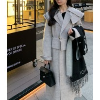 샤넬 여자 양모 코트