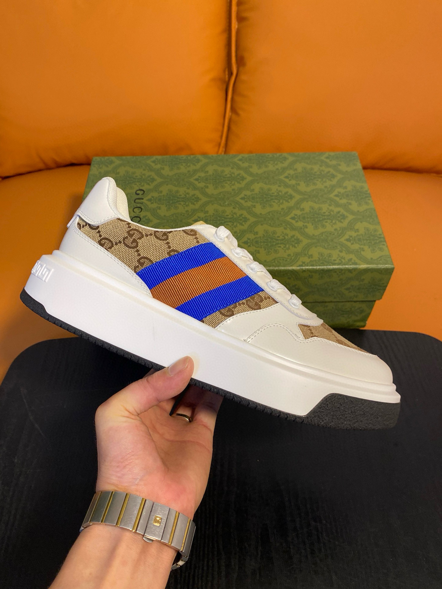 구찌 스크러너 남자 신발 운동화 스니커즈