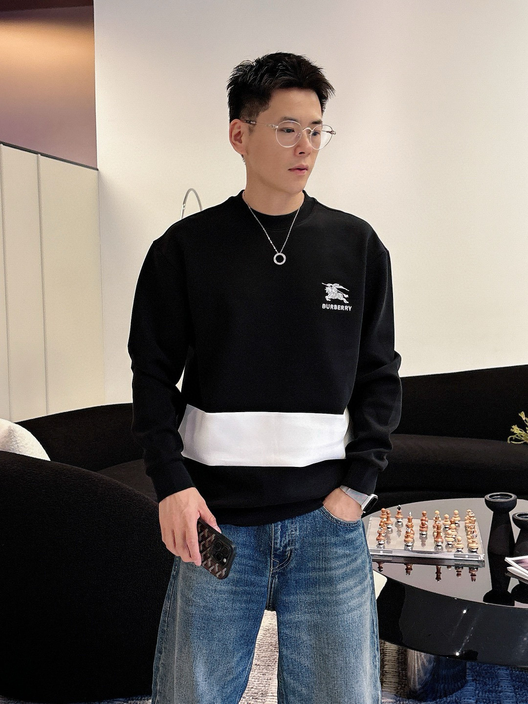 버버리 남자 맨투맨 후드티