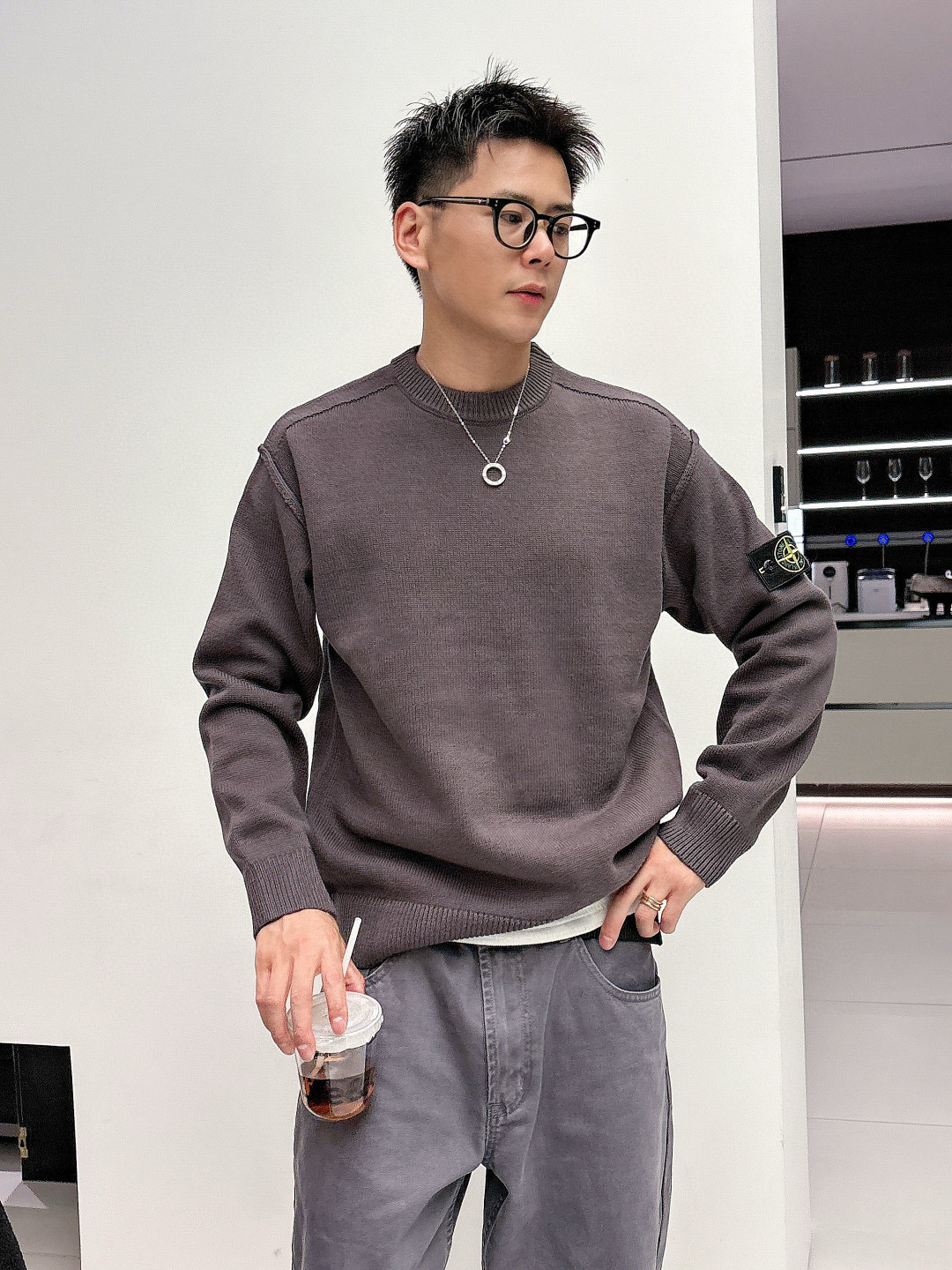 스톤아일랜드 남자 니트