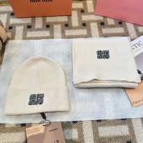 미우미우 겨울 모자 세트
