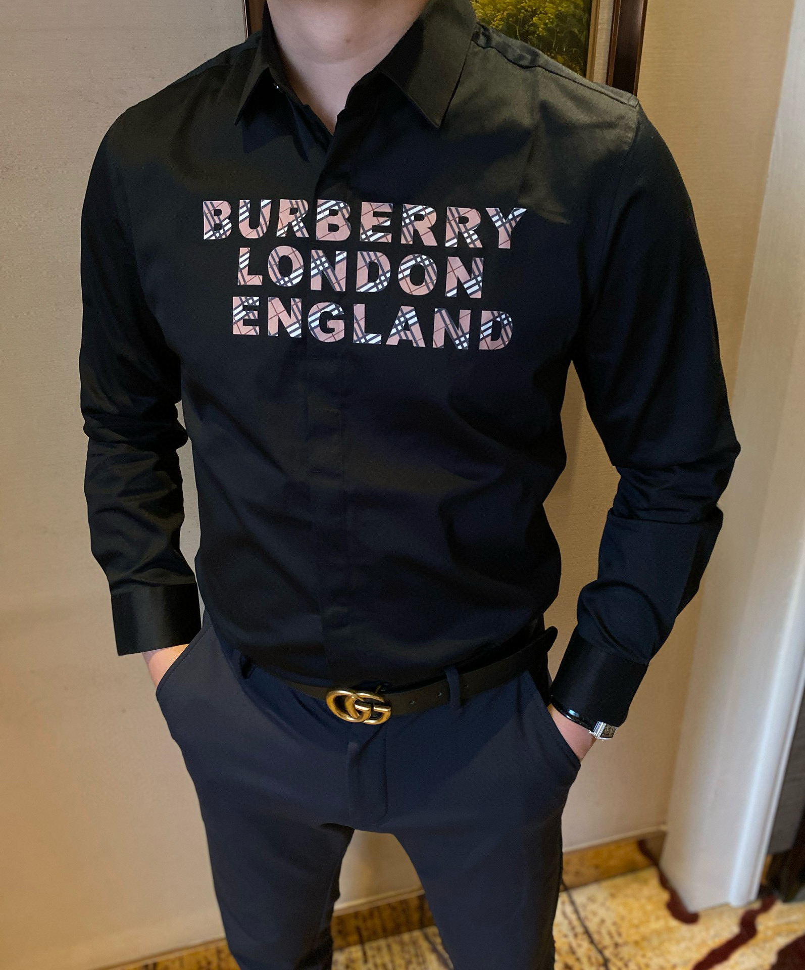 버버리 남자 셔츠