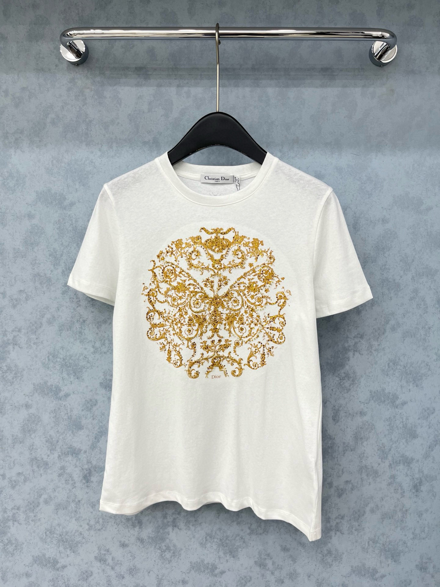 디올 2컬러 여자 반팔