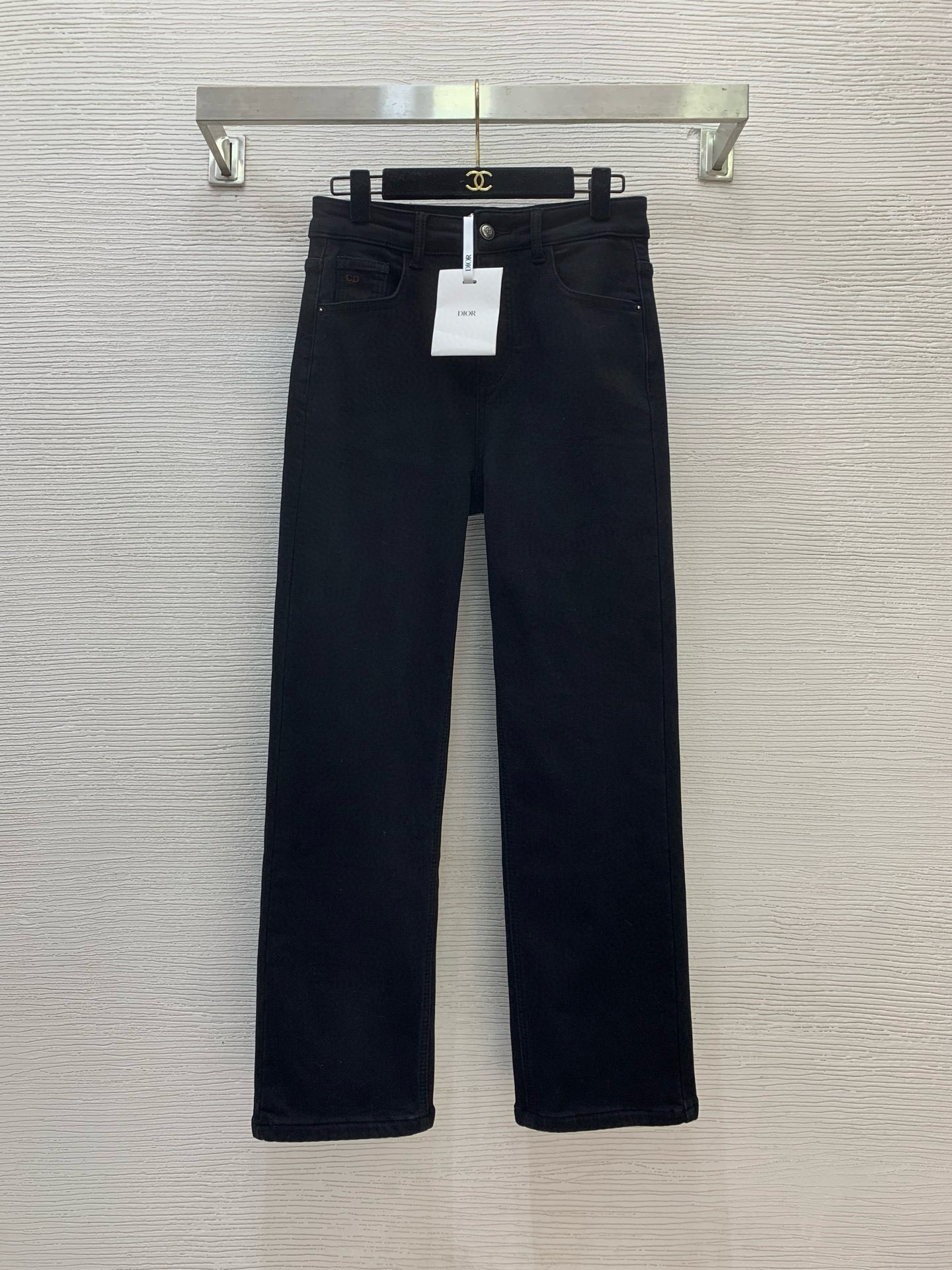 디올 2컬러 여자 청바지